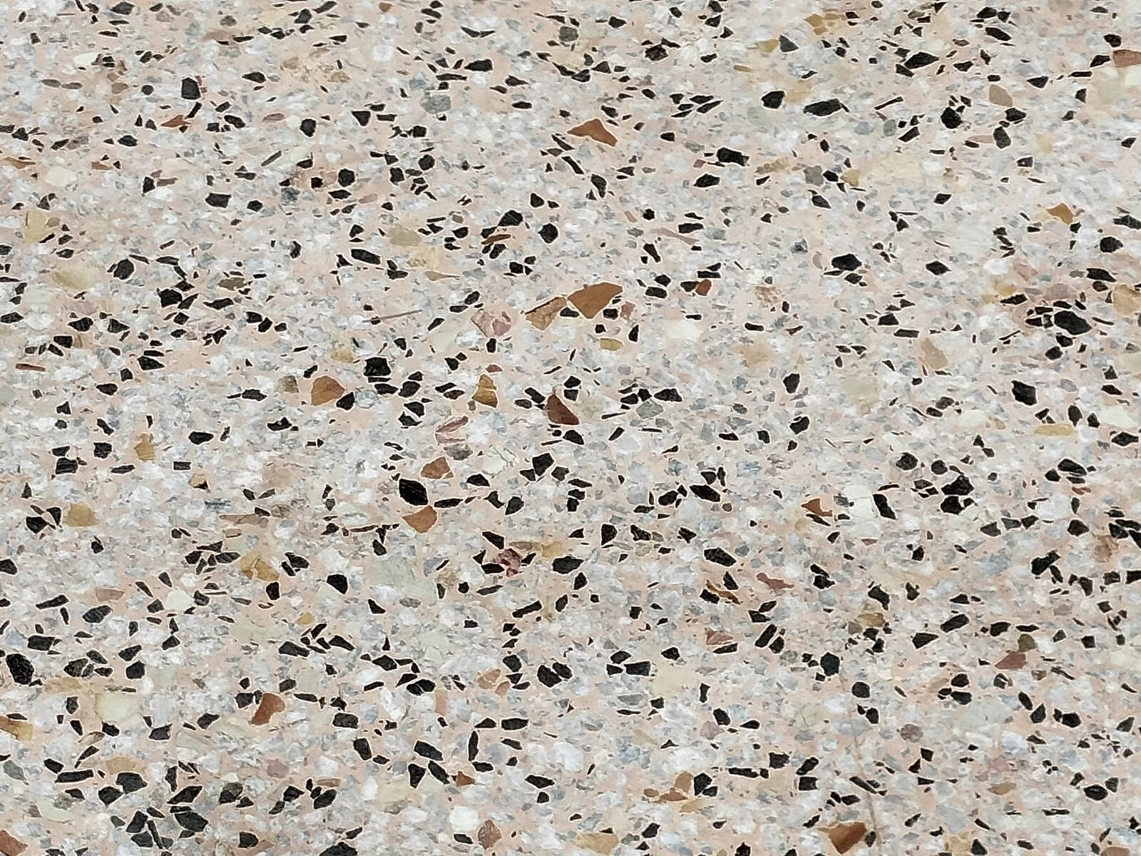 Mirror-finish terrazzo floor
